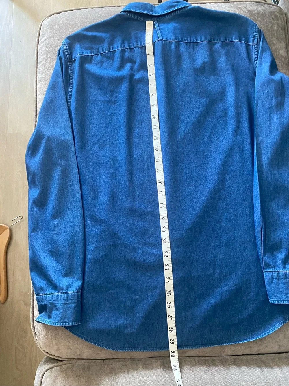 Banana Republic Grant Slim Fit Blue 100% Cotton Button Down Shirt Men’s L